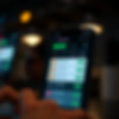 Robinhood Cryptocurrency Interface Overview of the Robinhood app interface showing cryptocurrency options