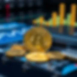 Visual representation of cryptocurrency assets in a digital wallet