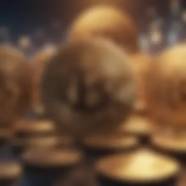 Illustration of Digital Currency Visual representation of cryptocurrency assets
