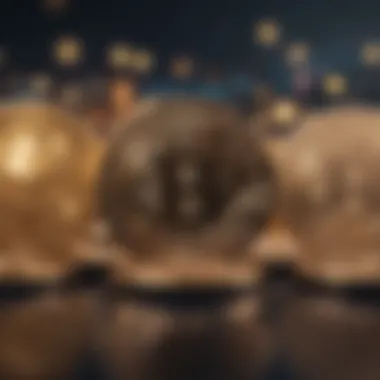 A visual representation of various cryptocurrencies.