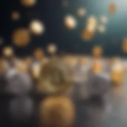 Conceptual illustration of cryptocurrency airdrops