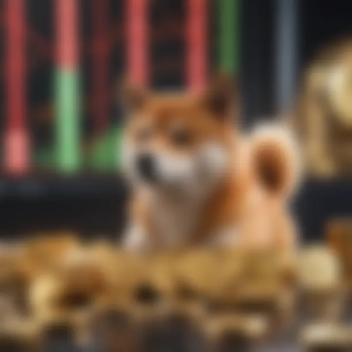 Graph depicting the market trends of Shiba Inu