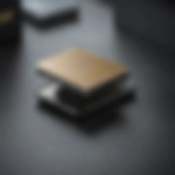 A close-up view of the KeepKey hardware wallet showcasing its sleek design and interface.