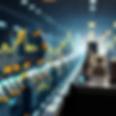 Technological Advancements in Blockchain Futuristic depiction of technological advancements in blockchain