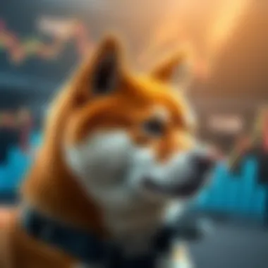 Visual representation of the Shiba Inu Coin market dynamics with graphs