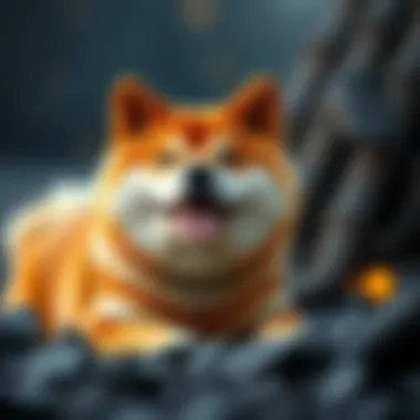 Symbol of the Shiba Inu cryptocurrency