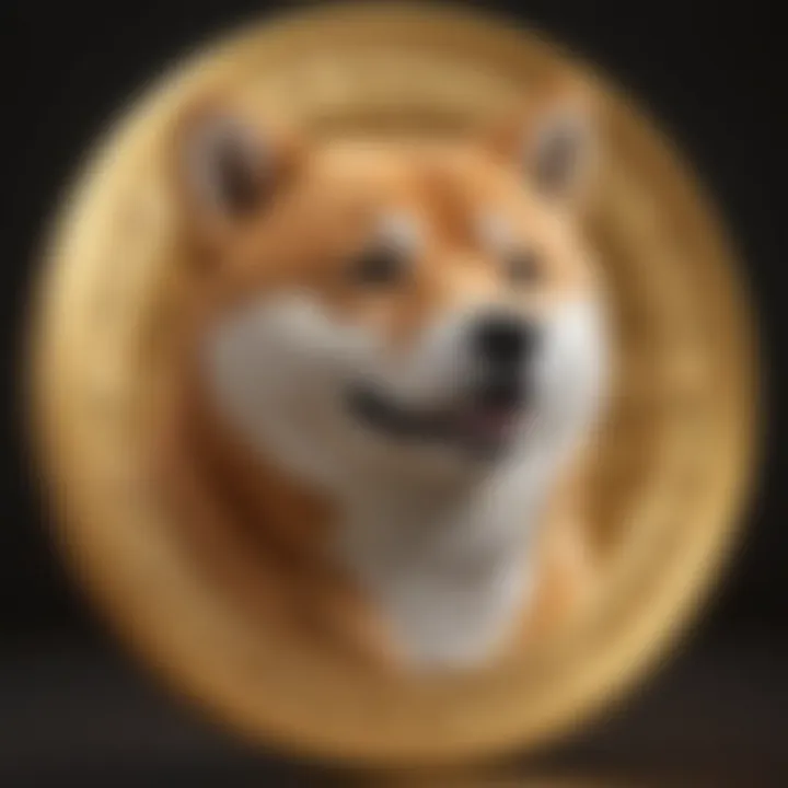 The Shiba Inu cryptocurrency logo