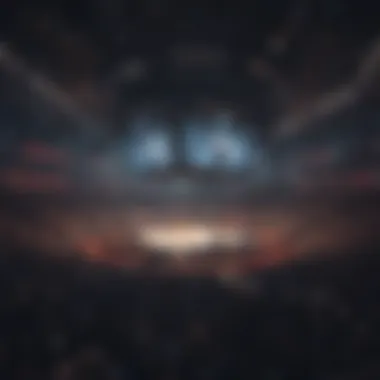 UFC arena showcasing cryptocurrency branding