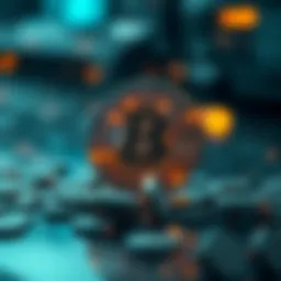 A futuristic representation of cryptocurrency concept