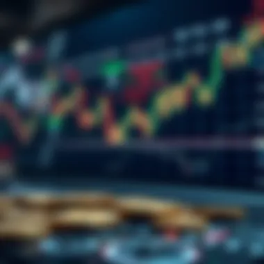 Impact of Market Trends on Investments Conceptual visualization of market trends and their impact on investment